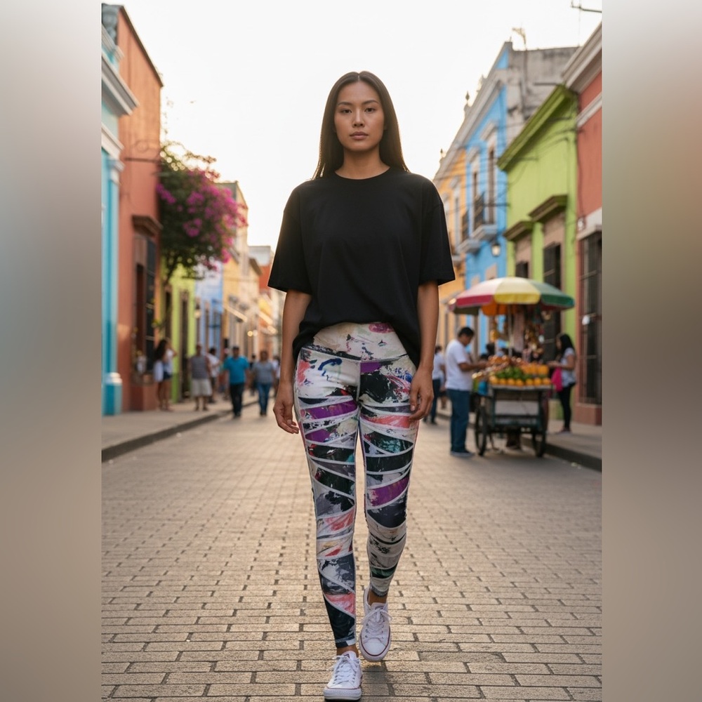 Abstract Print Women's Leggings